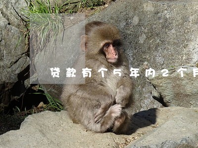 贷款有个5年内2个月逾期