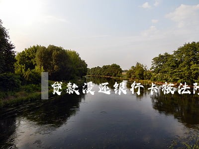贷款没还银行卡被法院冻结了 贷款没还银行卡被法院冻结了