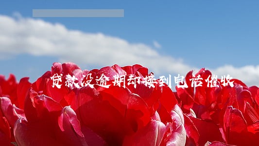 贷款没逾期却接到电话催收 贷款没逾期却接到电话催收