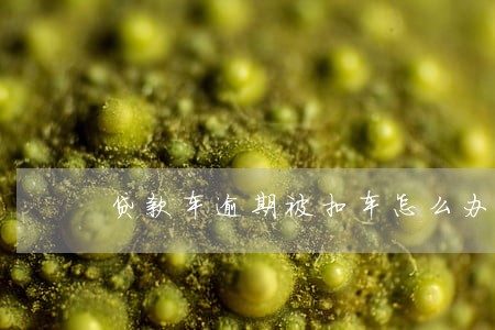 贷款车逾期被扣车怎么办 贷款车逾期被扣车怎么办