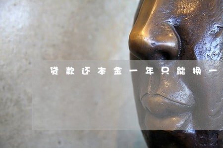 贷款还本金一年只能换一次吗 贷款还本金一年只能换一次吗