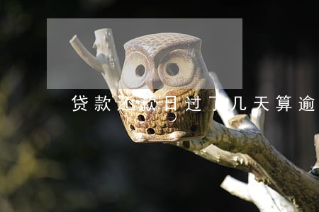贷款还款日过了几天算逾期 贷款还款日过了几天算逾期