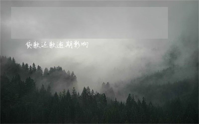贷款还款逾期影响