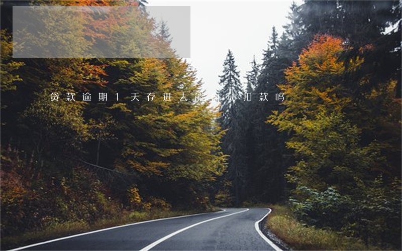贷款逾期1天存进去能自动扣款吗 贷款逾期1天存进去能自动扣款吗