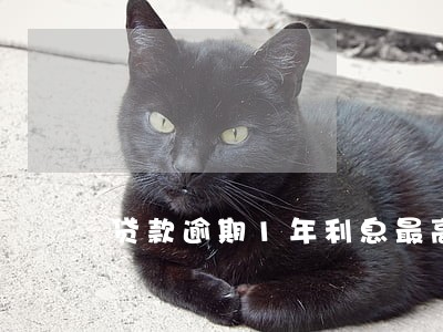 贷款逾期1年利息最高多少 贷款逾期1年利息最高多少