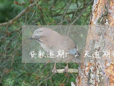 贷款逾期52天逾期利息