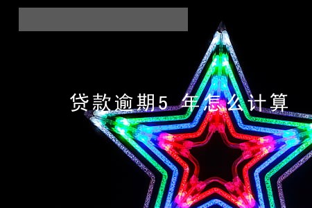 贷款逾期5年怎么计算 贷款逾期5年怎么计算