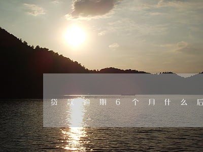 贷款逾期6个月什么后果 贷款逾期6个月什么后果