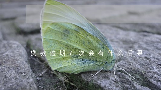 贷款逾期7次会有什么后果 贷款逾期7次会有什么后果