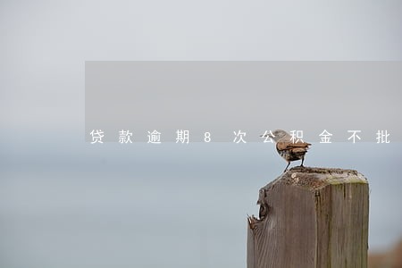 贷款逾期8次公积金不批 贷款逾期8次公积金不批