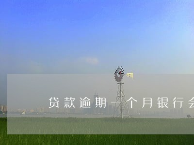 贷款逾期一个月银行会起诉吗 贷款逾期一个月银行会起诉吗