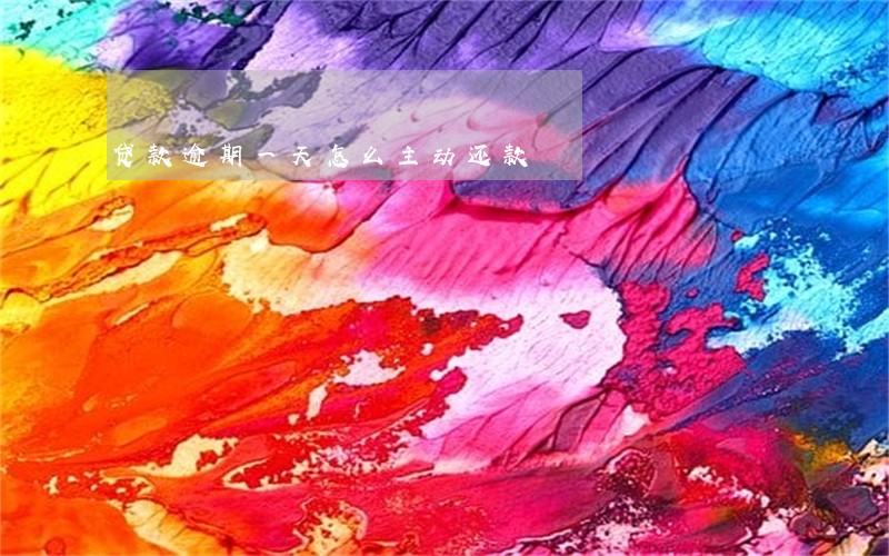 贷款逾期一天怎么主动还款 贷款逾期一天怎么主动还款