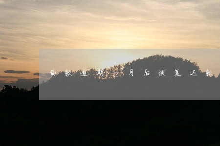 贷款逾期一月后恢复还款 贷款逾期一月后恢复还款