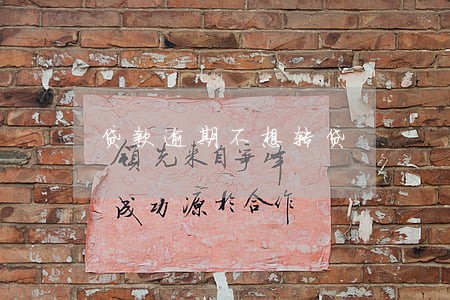 贷款逾期不想转贷 贷款逾期不想转贷