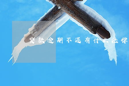 贷款逾期不还有什么法律责任 贷款逾期不还有什么法律责任