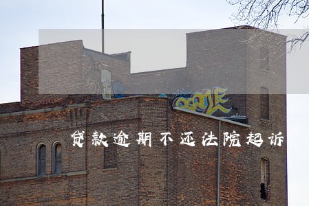 贷款逾期不还法院起诉 贷款逾期不还法院起诉