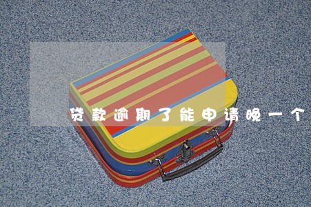 贷款逾期了能申请晚一个月吗 贷款逾期了能申请晚一个月吗