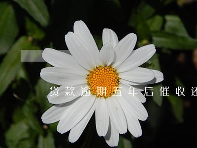贷款逾期五年后催收还会催吗