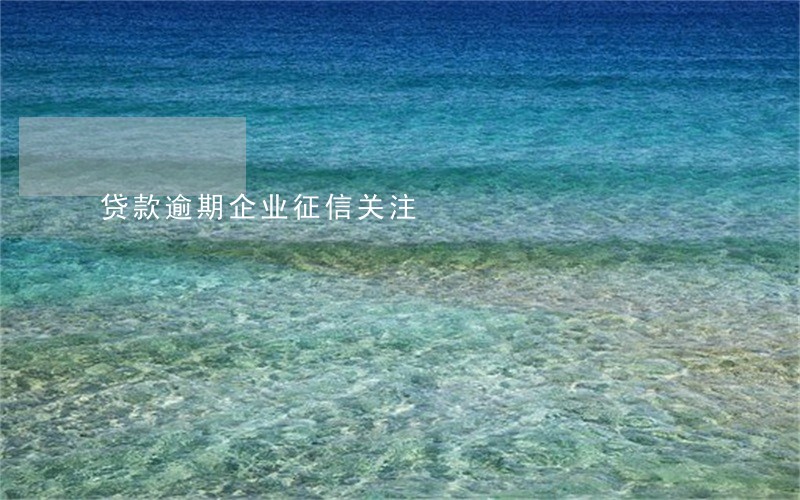 贷款逾期企业征信关注 贷款逾期企业征信关注