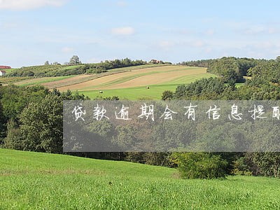 贷款逾期会有信息提醒吗 贷款逾期会有信息提醒吗