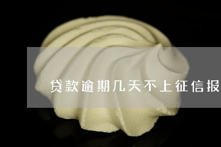 贷款逾期几天不上征信报告 贷款逾期几天不上征信报告