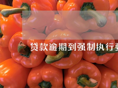 贷款逾期到强制执行要多久 贷款逾期到强制执行要多久