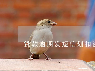 贷款逾期发短信划扣资产 贷款逾期发短信划扣资产