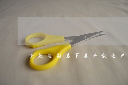 贷款逾期名下房产能过户吗 贷款逾期名下房产能过户吗