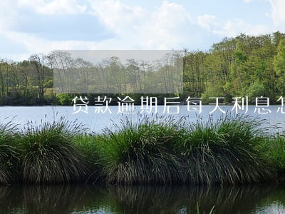 贷款逾期后每天利息怎么算 贷款逾期后每天利息怎么算