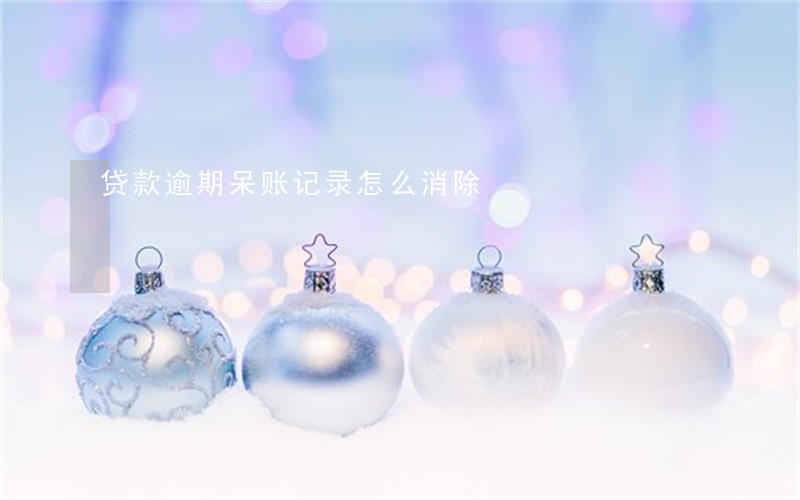 贷款逾期呆账记录怎么消除 贷款逾期呆账记录怎么消除