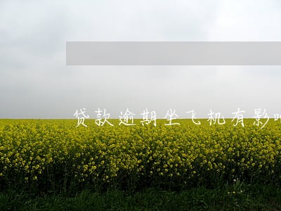 贷款逾期坐飞机有影响吗 贷款逾期坐飞机有影响吗
