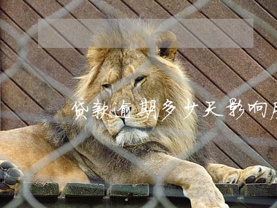 贷款逾期多少天影响房贷 贷款逾期多少天影响房贷