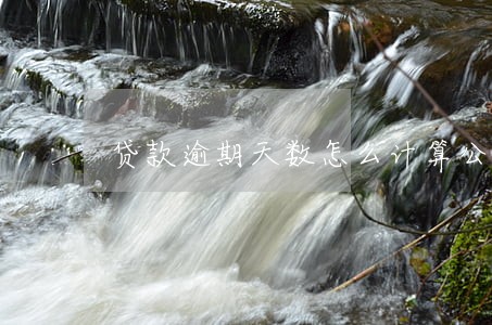 贷款逾期天数怎么计算公式 贷款逾期天数怎么计算公式