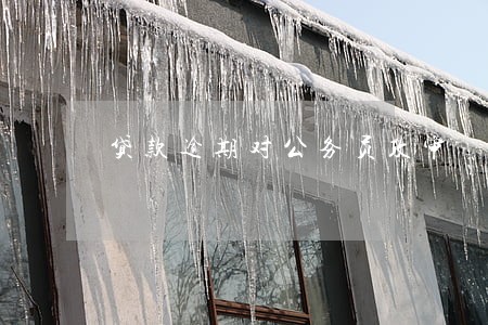 贷款逾期对公务员政审 贷款逾期对公务员政审