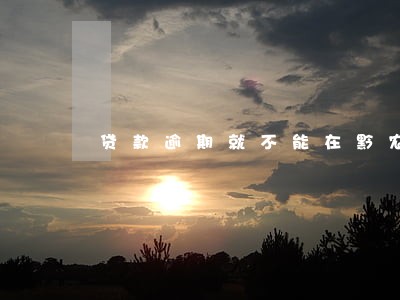 贷款逾期就不能在黔农e贷 贷款逾期就不能在黔农e贷