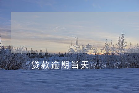 贷款逾期当天 贷款逾期当天