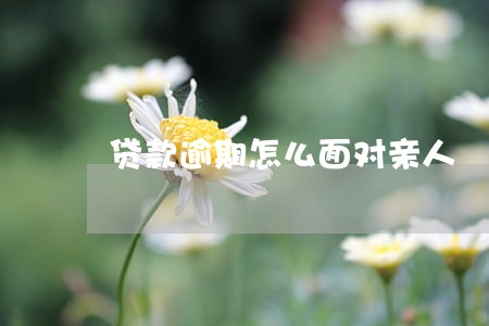 贷款逾期怎么面对亲人 贷款逾期怎么面对亲人