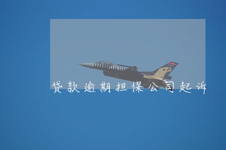贷款逾期担保公司起诉 贷款逾期担保公司起诉