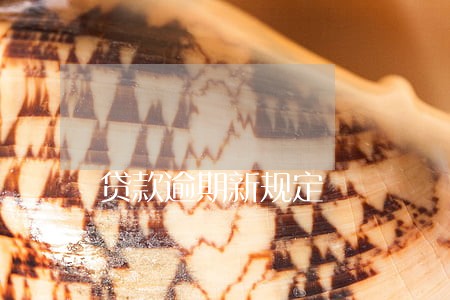 贷款逾期新规定 贷款逾期新规定