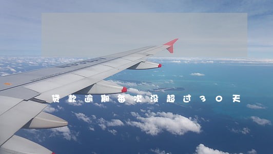 贷款逾期每次没超过30天 贷款逾期每次没超过30天