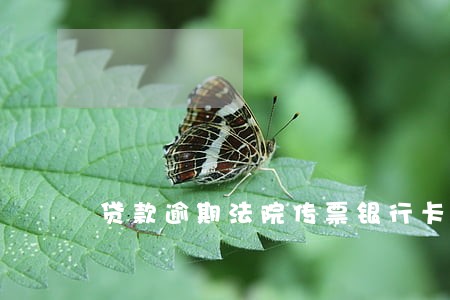 贷款逾期法院传票银行卡冻结