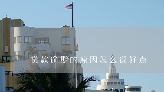 贷款逾期的原因怎么说好点 贷款逾期的原因怎么说好点