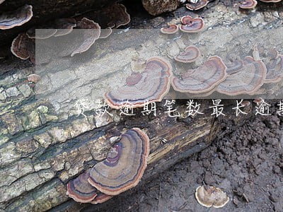贷款逾期笔数最长逾期月份 贷款逾期笔数最长逾期月份
