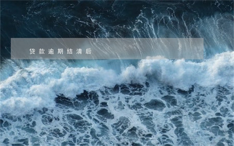 贷款逾期结清后 贷款逾期结清后
