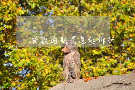贷款逾期罚息起诉状 贷款逾期罚息起诉状