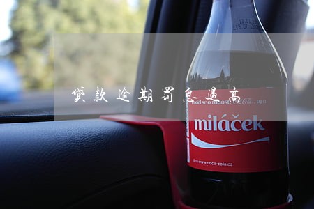 贷款逾期罚息过高 贷款逾期罚息过高