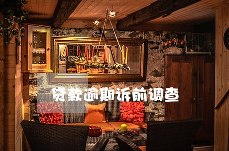 贷款逾期诉前调查 贷款逾期诉前调查