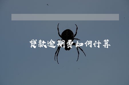 贷款逾期费如何计算 贷款逾期费如何计算