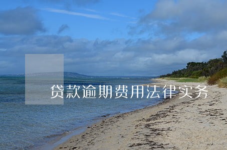 贷款逾期费用法律实务 贷款逾期费用法律实务