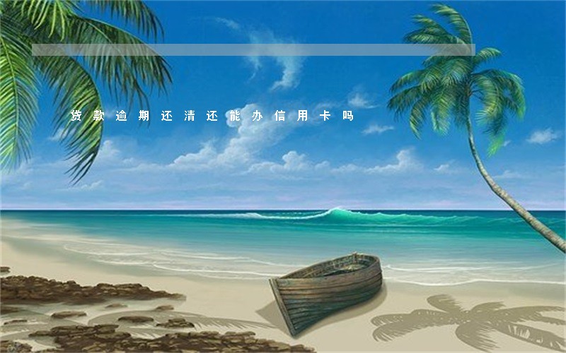 贷款逾期还清还能办信用卡吗 贷款逾期还清还能办信用卡吗